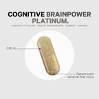 Codeage Cognitive Brainpower Platinum Supplement - Cognizin Citicoline, KSM-66 Ashwagandha, Panax Ginseng, Rhodiola, Phosphatidylserine, Ginkgo, Ubiquinol CoQ10, Liposomal - Non-GMO - 90 Capsules
