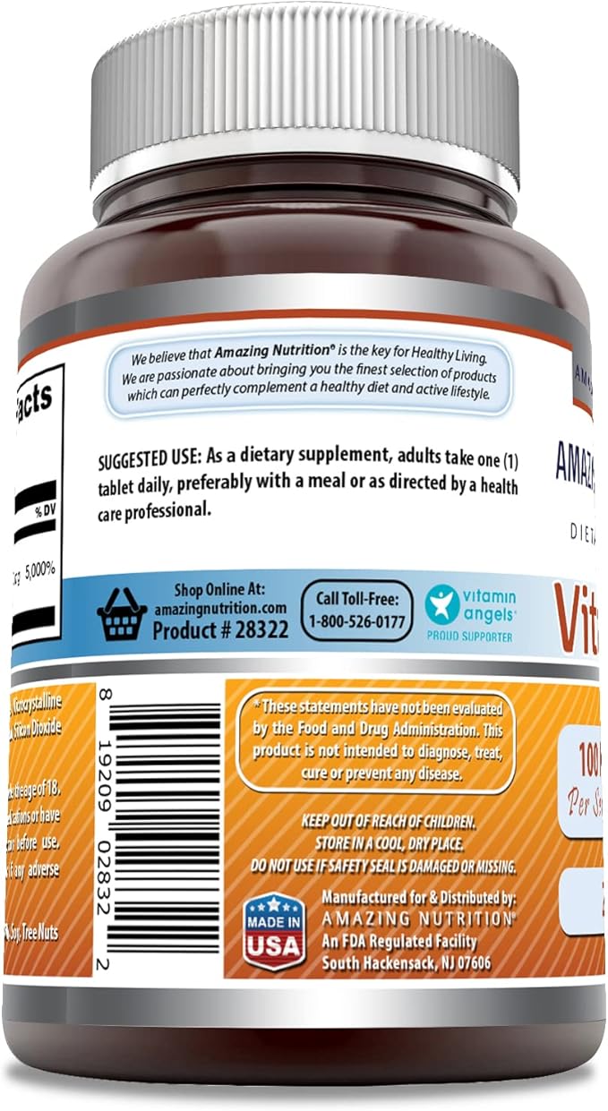 Amazing Formulas Vitamin B6 Supplement | 100 Mg per Serving | Tablets | Non-GMO | Gluten-Free | Made in USA (1 Pack, 250 Count)