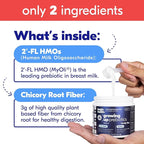 Begin Health Growing Up Prebiotics for Kids | Daily Prebiotic Fiber Supplement with 2'-FL HMO | Supports Regularity & Gut Health | Unflavored Powder | Ages 1+ | 56 Servings