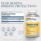 SOLARAY QBC Plex | Quercetin & Bromelain Plus Vitamin C | Year Round Immune Function & Respiratory Health Support | Non-GMO & Vegan | 120 VegCaps