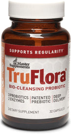 Master Supplements Truflora, 15 Billion CFU, 3 Probiotics, 2 Enzymes, 32 - V-Caps