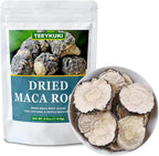 Natural Premium Black Maca Root Slices, Cut & Sifted, 4.0oz(114.0g), Premium Grade Dried Maca Root Slices, Non-GMO