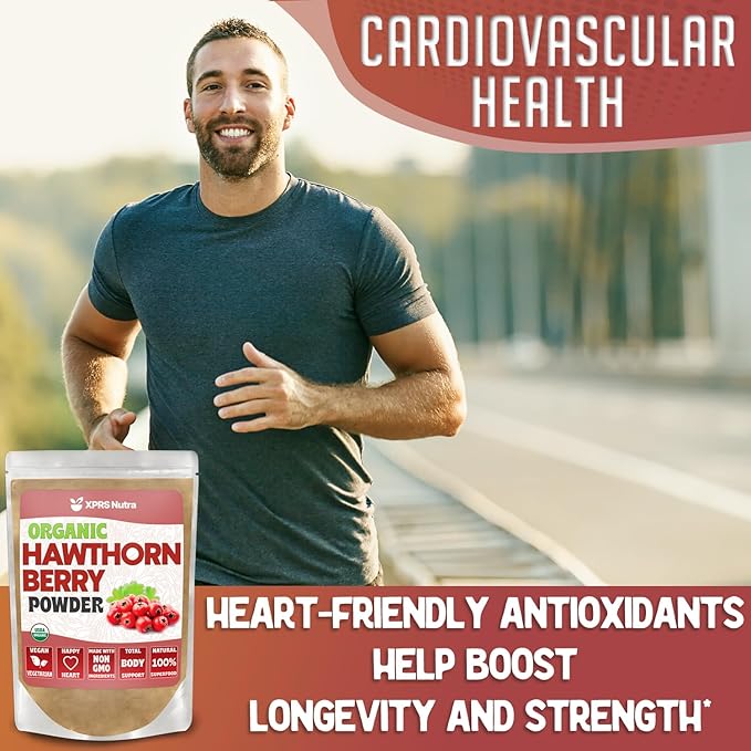Hawthorn Berry Powder Capsules - 360 Count (6 Month Supply) - Premium Hawthorn Berry Capsules for Cardiovascular Support - Hawthorne Berry Powder - An Ideal Hawthorne Supplement for Men and Women