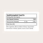 THORNE - Zinc Picolinate 15 mg - Highly Absorbable Zinc Supplement - Supports Immune System, Eye, Skin & Reproductive Health* - Third-Party Certified - Gluten, Dairy & Soy-Free - 60 Capsules