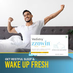 Zzowin Sleep Support Supplement – 5mg Melatonin, Valerian Root, Magnesium for Deep Sleep & Relaxation 30 Tablets | Natural Sleep Aid, Non-Habit Forming | Improve Sleep Quality | Pack of 1
