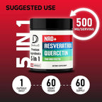 DEDICAD Support Formula 500mg – with Fisetin, Trimethylglycine (TMG), Resveratrol & Quercetin – 60 Capsules