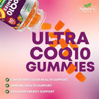 CoQ10 Gummies for Adults - Coenzyme Q10 100mg Per Serving - 3X Strength, High Absorption Antioxidant Supplement for Heart Health Support & Energy Production - Co Q10 (Coq 10) Supplements - 120 Gummies