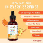 MARYRUTH'S Kids Vitamin C Drops | Vegan Immune Support Supplement for Ages 4-13 | Immune Support & Overall Health | Vitamin C from Organic Acerola Fruit Extract | 2oz