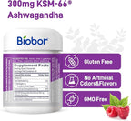 Ashwagandha Gummies, KSM-66 Ashwagandha Root Extract with Vitamin D3, Relaxation Support & Immune Support for Adults - GMO Free, Gluten Free