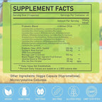 Probiotics 180 Billion CFU 18 Strains for Women & Men, Digestive Health, Gas & Bloating Relief, Immune Support, Shelf Stable, Non-GMO, Gluten Free, 90 Veggie Capsules