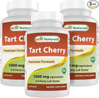 Best Naturals Tart Cherry Extract 1000 mg 120 Capsules (120 Count (Pack of 3))