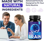 (5 Pack) Memory Mood and Brain Capsules - Official Daily Support Brain Health Supplement Pills Advanced Formula, Memory & Mood Brain & Memory Focus Reviews, 300 Capsules for 5 Months
