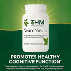 NeuroNovum Memory Support Capsules for Focus & Mental Clarity – Herbal Cognitive Supplement with Plant Cell-Cultivated Sage & Lemon Balm – Brain Support Formula – 30 Count