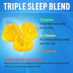 Triple Magnesium Complex Gummies - 800mg Magnesium Glycinate & Citrate, Apigenin & L-Theanine, for Kids & Adults, Naturally Asleep & Muscle Cramps (60 Count)