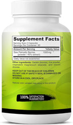 USA Grown Saw Palmetto | 180 Capsules Prostate Health Supplement | Hair Growth for Men & Women | Support to Help Maintain Normal Urination Frequency & Natural DHT Blocker to Help Prevent Hair Loss