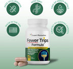 Fewer Trips Formula Bladder Support Supplement for Women and Men. Cranberry Extract and D-mannose Pills, Reduce Frequency, Support Urinary Tract Health - 90 Capsules