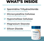 TruSpan Tru Renew Spermidine Capsules, Cellular Level Support, 10 mg Spermidine Per Serving, 60 Servings