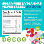 Nutracelle NUTRAMIN Sugar-Free, Allergen-Free 100% Vegan Gummy Multivitamins for Kids - Great Tasting Natural Gummies Your Kids Will Love - 90 Count Bottle