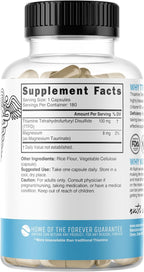 Nutri TTFD Thiamine B1 Supplement - 100mg 180 Servings - Thiamine TTFD Supplement - With 6mg Magnesium - No Toxic Fillers - TTFD Thiamine Tetrahydrofurfuryl Disulfide - Third Party Lab Tested