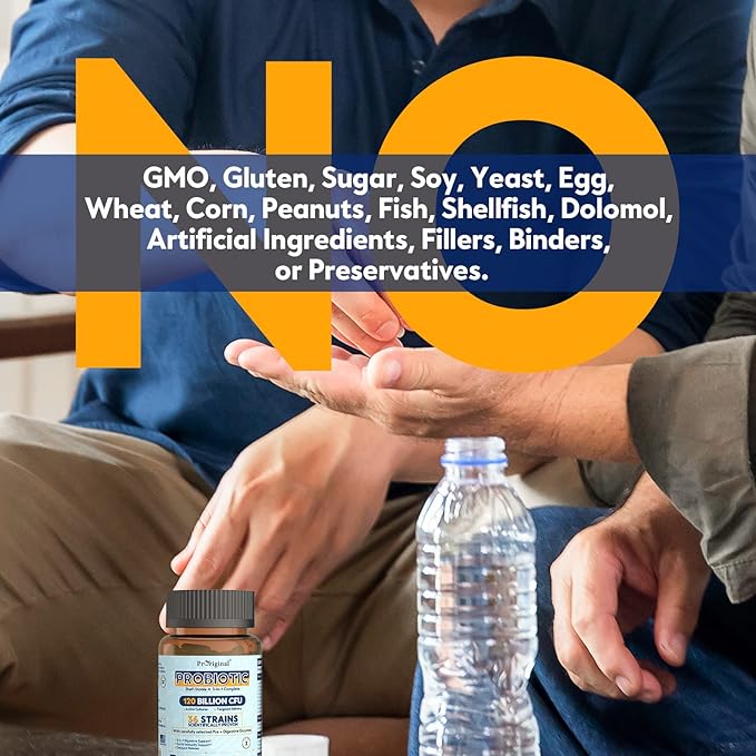 Probiotics for Women & Men 120 Billion CFU with 36 Probiotic Strains for Digestive Health and Gut Health, Delayed Release Capsules, Stomach Acid Resistant, No Need for Refrigeration 60 Capsules