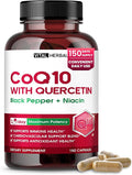 Liposomal CoQ10 Ubiquinone with PQQ, Black Pepper & Omega-3 – Supports Heart, Immune & Antioxidant Health – 150 Capsules