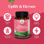 Bundle of Women's Saw Palmetto and Resveratrol Supplement - Saw Palmetto Extract Capsules with Maca Root & Biotin for Hair Loss and AMPK Metabolic Activator for Metabolism Boost & Cellular Efficiency