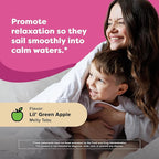 Renzo's Captain Calm Kids Magnesium Supplement with L-Theanine, Dissolvable Kids Vitamins for Relaxation and Mood Support, Sugar-Free Melty Tabs, Green Apple Flavor, 60-Count (1-2 Month Supply)