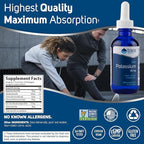 Trace Minerals Ionic Potassium - Liquid Potassium Supplement for Healthy Brain & Muscle Function - Nerve Support - Easy Absorption - Vegan - Non-GMO - Unflavored - 2 fl oz (32 Servings)