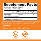 Doctor's Best Nattokinase 2000 FU Supplement for Men & Women - Supports Blood Flow, Heart Health, & Healthy Circulation, Nattokinase Enzyme Sourced from Japanese Natto, Capsule Form - 90 Veg Caps