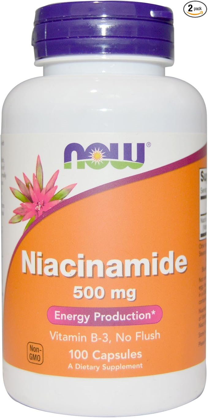 Niacinamide 500mg 100 Capsules (Pack of 2)