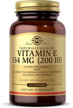 Solgar Vitamin E 200 IU - 100 Softgels - Natural Antioxidant, Immune System Support - Gluten Free, Dairy Free - 100 Servings
