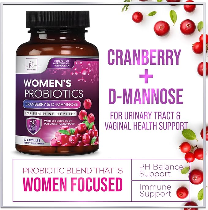 Probiotics for Women - Prebiotic and Probiotic Blend 60 Billion CFU Per Serving - 16 Strain Women's Probiotic for pH Balance & Vaginal Support - Digestive & Immune Support, Bottled USA - 60 Capsules