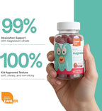 Zahler Chapter One Magnesium Gummies - Supports Calm for Kids - Chewable Magnesium Supplement Gummies to Support Muscle Function - Kosher, Dairy-Free & Gluten-Free - Raspberry, 60 Count