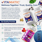 Vitamatic Folic Acid 1000 mcg (1 mg) - Vegetarian Tablets - 1667 mcg DFE - Vitamin B9 (240 Count (Pack of 3))