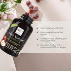 NEW NORDIC Hair Volume Gummies, 2500 mcg Biotin, Daily Hair Vitamins Supplement to Support Hair Skin & Nails, Vegan, 60 Count (Pack of 1)