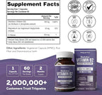 BioActive Vitamin B2 - Coenzyme Riboflavin for Cellular Energy Support, Enzyme Support, Nerve Health Support - 100mg MG R-5-P Form, Soy-Free, Gluten-Free, GMP Manufactured (60 Capsules)