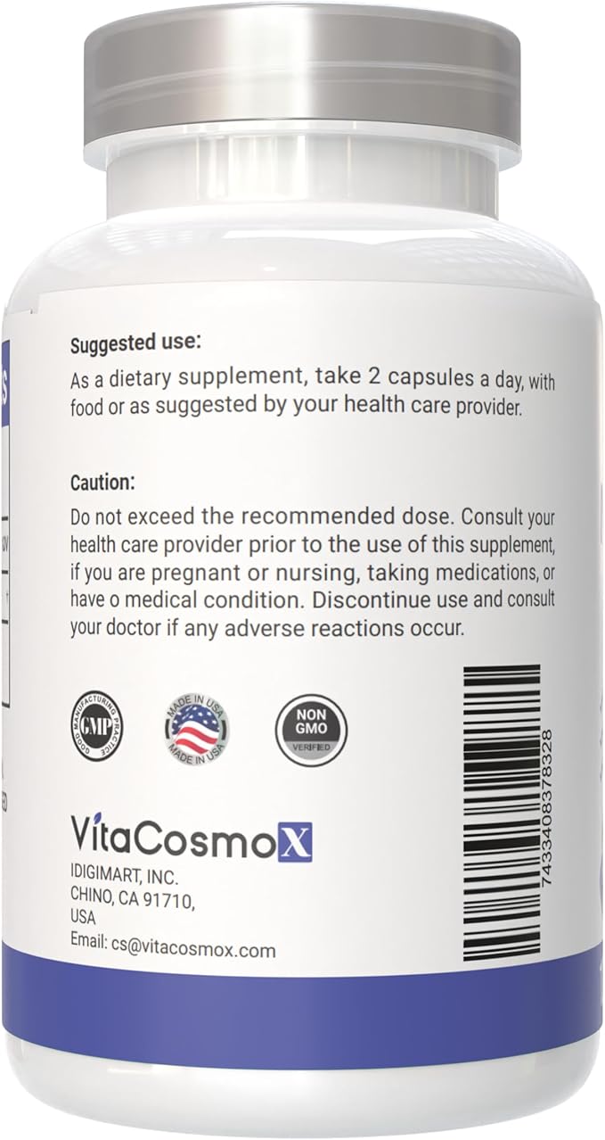 Nicotinamide 500mg Vitamin B3, 120 Capsules - Non-GMO, Gluten Free, Flush Free- 2 Packs