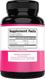 Myo-Inositol & D-Chiro Inositol Supplement For Women (240 Capsules, 2050mg Per Serving Ideal 40:1 Ratio Myo Inositol) Hormone Balance for Women - Third Party Tested, Vegan Safe & USA Made - 240 Count