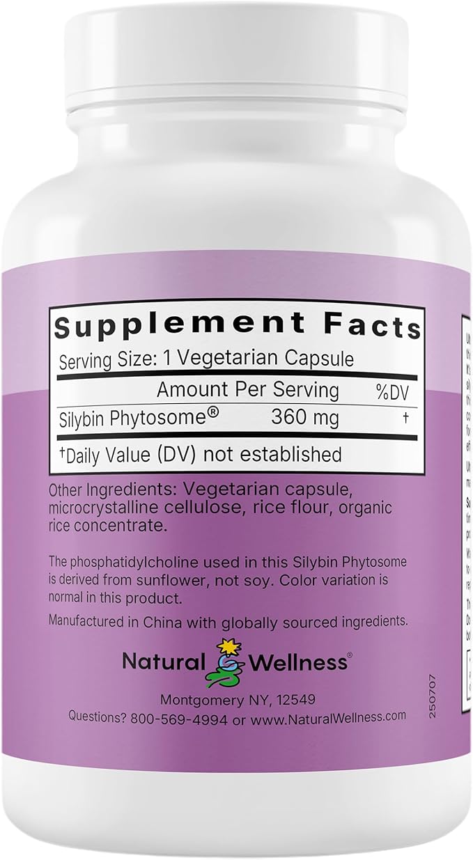 UltraThistle Advanced Milk Thistle Supplement – 1080mg Silybin Phytosome for Superior Absorption – Liver Support, Detox & Enzyme Health – Non-GMO, Gluten Free, Soy Free – 90 Capsules (30-Day Supply)