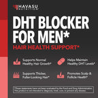 DHT Blocker for Men with Biotin 10000mcg Per Serving, Saw Palmetto Extract & MSM - Supports Normal Healthy Hair Growth - With Pea Extract & Stinging Nettle - Vegan, Non-GMO, Gluten Free - 30 Servings