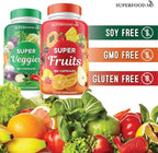 Superfood Fruit and Veggie Supplement - 360 Whole Super Fruit and Vegetable Supplements & Vitamin with Beta-Carotene, Soy Free- 180 Count (Pack of 2)