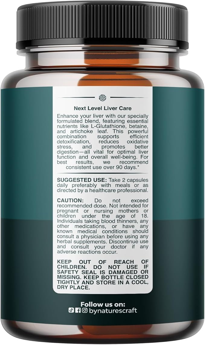 Pro Liver Support Supplement - 2X More Effective Than Milk Thistle - Advanced Liver Health Supplement with Clinically Tested 4’Liver Cleanse Detox & Repair Support - 60 Count (Pack of 3)