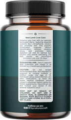Pro Liver Support Supplement - 2X More Effective Than Milk Thistle - Advanced Liver Health Supplement with Clinically Tested 4’Liver Cleanse Detox & Repair Support - 60 Count (Pack of 2)