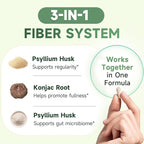 Fiber Supplement Capsules-Psyllium Husk Powder 1500mg & Slippery Elm for Digestive Health & Regularity,Effortless Bowel Movements-Natural Prebiotic Fiber,Non-GMO-Gentle Daily Fiber,Women & Men-120Caps