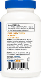 Nutricost Folic Acid (Vitamin B9) 1000 mcg, 240 Capsules (3 Bottles)