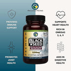 Amazing Herbs Premium Black Seed Oil Capsules - High Potency, Cold Pressed Nigella Sativa Aids in Digestive Health, Immune Support & Brain Function - 1250mg (60 Count, Pack of 3)