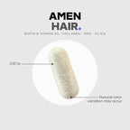 Amen Hair Vitamins - 10,000 mcg Biotin, Collagen Powder - Vitamin C, D3 & E, Pantothenic Acid, MSM, Zinc, Hyaluronic Acid, Inositol & Horsetail Extract - Non-GMO Hair Pill Supplements - 60 Capsules