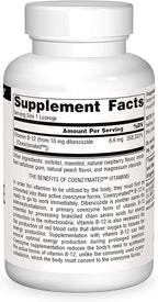 Source Naturals Dibencozide - Coenzymated B-12 Athletic Series, Quick Dissolving Dietary Supplement - 120 Lozenges