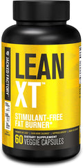 Jacked Factory Lean-XT Caffeine Free Fat Burner - Non Stim Weight Loss Supplement, Appetite Suppressant & Metabolism Booster | Acetyl L-Carnitine, Green Tea Extract, Forskolin - 60 Natural Diet Pills