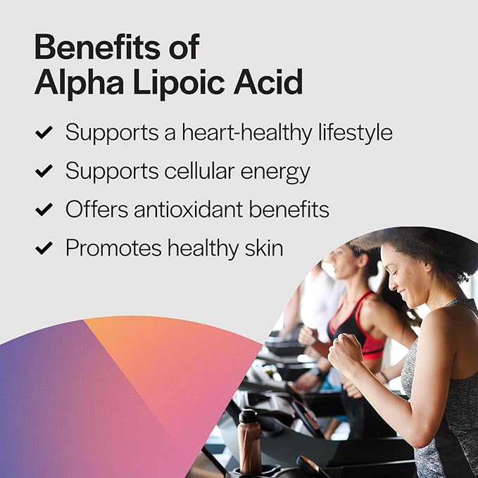 PureFormulas Alpha Lipoic Acid 100 mg ALA Supplement for Liver Support, Antioxidants, Nerve, & Cardiovascular Health Acido Alfa Lipoico 100mg Neuropathy Supplement Non-GMO 60 Tablets